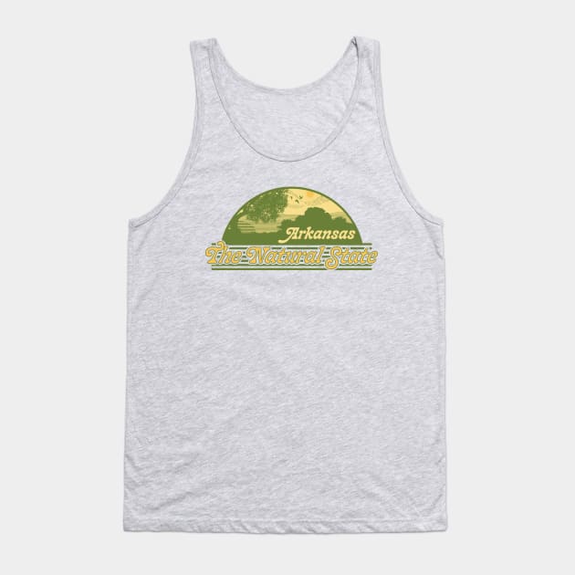 Natural State Retro Style Tank Top by rt-shirts